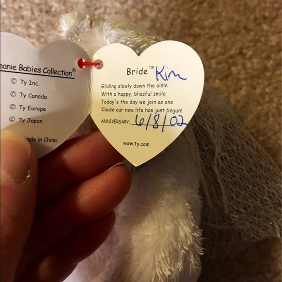 Ty Beanie Babies Bride and Groom Bears - Picture 4 of 7